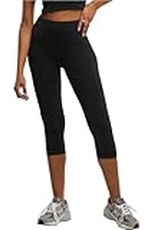 Urban classics Dameslegging voor dames, capri-leggings, sportlegging in capri-lengte met hoge en brede tailleband, maten XS - XL, , S