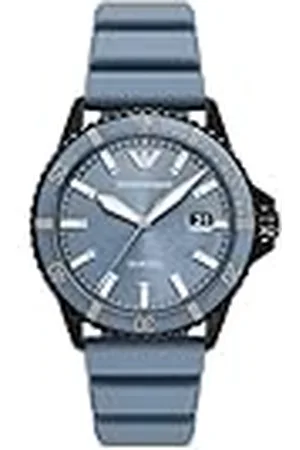 Emporio Armani Analoog kwartshorloge voor heren met siliconen armband AR11685