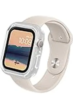 RhinoShield Bumper Case Compatible with Apple Watch Series 8/7 [45mm] | Slim Protective Cover - Lightweight and Shock Absorbent - Transparent