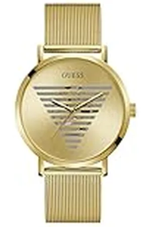 Guess Gemengd analoog-digitaal kwartshorloge met roestvrijstalen armband, , Modern
