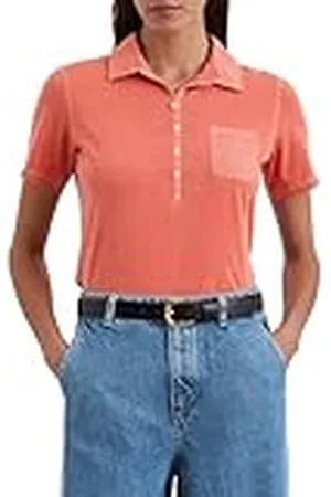 Marc O’ Polo Marc OPolo Poloshirt voor dames, korte mouwen, van biologisch katoen, slim fit, , M