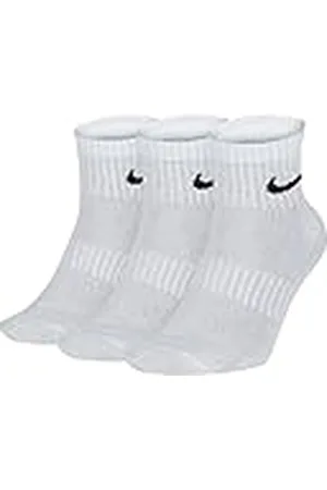 Nike Everyday Lightweight Ankle Sokken, Wit / Zwart, S