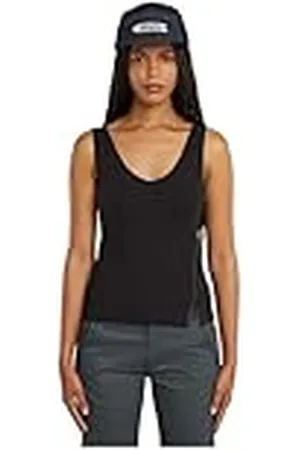 G-Star Dames asymmetrical Zip Slim Tank Top Wmn T-Shirt, , XL