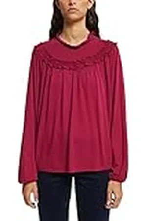 ESPRIT Dames 112CC1K304 T-shirt, 615/kersenrood, M