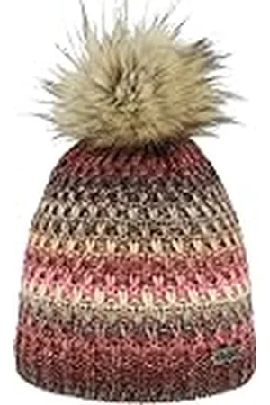 Eisglut Damesmuts Yunal met pompon van imitatiebont Made in Germany