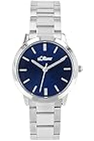 QS by s.Oliver Polshorloge dames quartz horloge analoog, met roestvrijstalen band, zilver, 3 bar waterdicht, geleverd in horlogegeschenkverpakking, 2038378