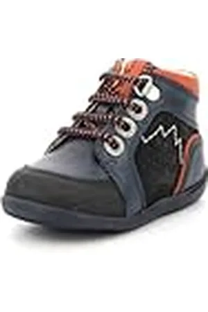 Kickers Bins Mountain, Oxford-schaal, voor jongens, marineblauw, oranje, 18 EU