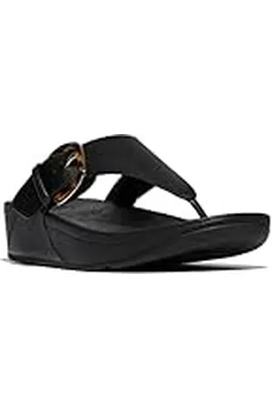 FitFlop Dames LULU hars-gesp lederen teen post sandalen, , 42 EU, , 41 EU