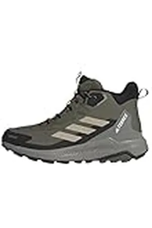 adidas Heren TERREX Anylander Mid RAIN.RDY Hiking Shoes, Olive Strata/Wonder Beige/Core Black, 44 2/3 EU