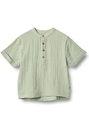 WHEAT Unisex kinderen jongens S/S Svend GOTS gecertificeerd overhemd, , 110