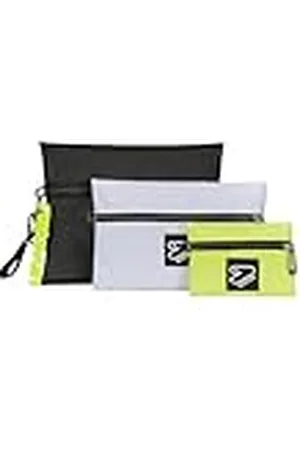 7 for all Mankind Trio Clutch Tech, grijs geel voor kleine accessoires, , Eén maat, modern