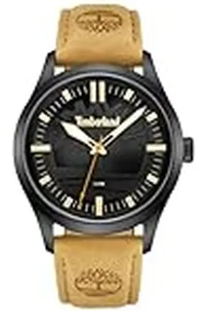 Timberland Rambush Horloge Zwarte wijzerplaat Leer Beige, riem, riem