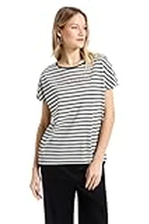 Street one Gestreept shirt met tekst, , 38
