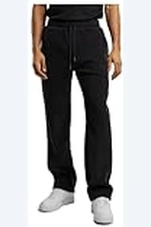 Urban classics Jacquard-joggingbroek voor heren, brede sweatpants, casual joggingbroek van jacquard, losse pasvorm, maten S-5XL, , L