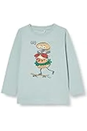 NAME IT Baby Boys NMMKARLON LS TOP Box shirt met lange mouwen, Blue Surf, 86