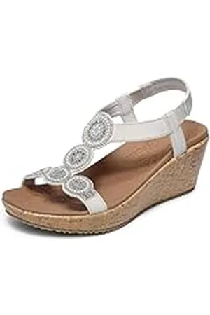 Skechers Dames Beverlee-Date Glam Wedge Sandaal, ONS, , 40 EU