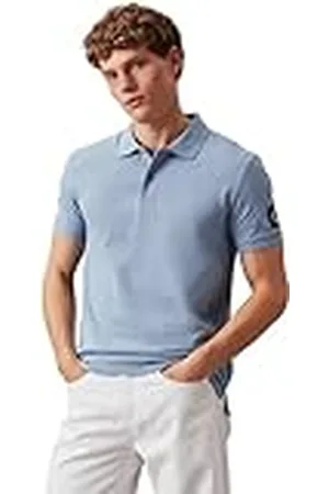 Calvin Klein Jeans Heren Badge Regular Fit Poloshirt met korte mouwen, , XL
