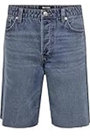 Only & Sons Onsfive Baggy Lb 9893 Pim DNM Shorts Vd2, , XL