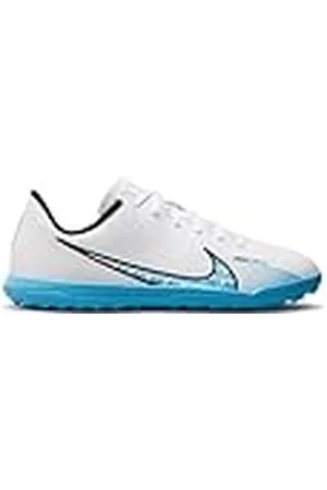 Nike Jr Vapor 15 Club TF Sneakers voor jongens, White Baltic Blue Pink Blast, 36.5 EU