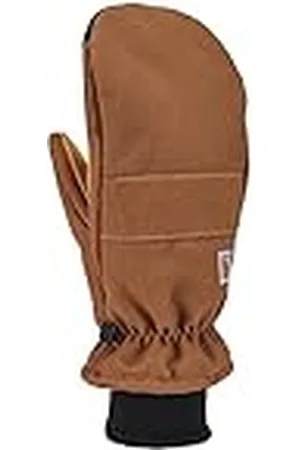 Carhartt Mannen geïsoleerde eend synthetisch leer gebreide manchet Mitt koud weer handschoenen, BRON, L