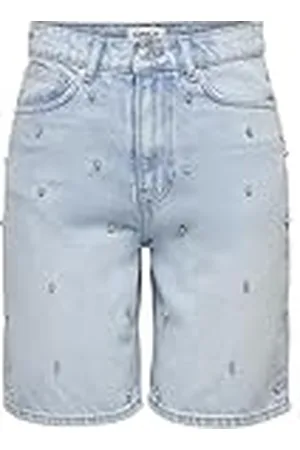 ONLY Dames Onlhope Hw RHS Loose Long Shorts DNM Azg, , L
