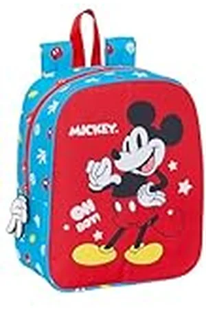 Safta Mickey Mouse Fantastic - kleuterschooltas, aanpasbaar aan de wagen, eenvoudige reiniging, ideaal voor kinderen van verschillende leeftijden, comfortabel en veelzijdig, kwaliteit en duurzaamheid