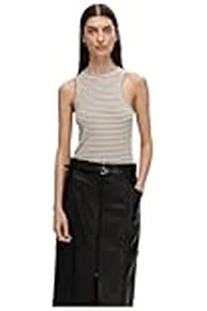 SELECTED Dames Slfanna O-hals gestreepte tanktop Noos tanktop, , L