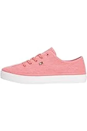 Tommy Hilfiger Gewassen Canvas Vulc Sneaker FW0FW08894 Low Top, Roze (gewassen kersen), 6, , 39 EU