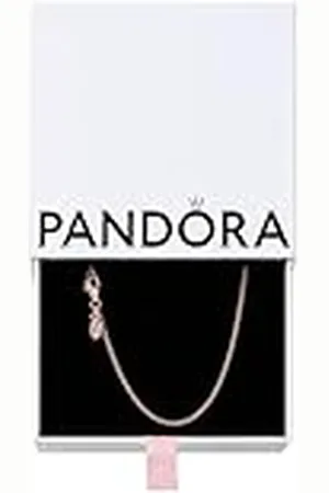 PANDORA Classic Cable Chain Kette in 14 Karat rosévergoldeter Metalllegierung Moments Collection