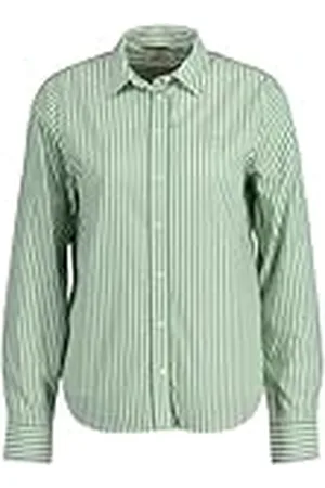 GANT Dames Reg Poplin Gestreept Shirt Blouse, , 40
