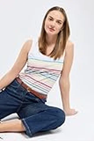 Armor.lux Armor Lux vrouwen Débardeur Rayé 10 Couleurs Col Rond en Coton Léger Femme Cami Shirt, , L, , L