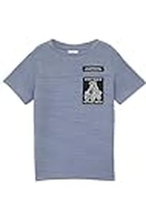 QS by s.Oliver Gestructureerd T-shirt van gebreide jersey met patches, , 140