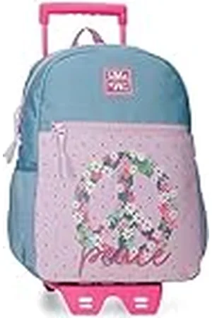 Roll Road Peace rugzak met trolley, meerkleurig, 27 x 33 x 11 cm, polyester, 9,8 l, Meerkleurig, Eén maat, rugzak met trolley