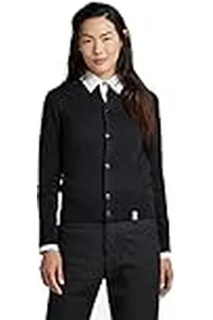 G-Star RAW Dames Essential Slim Knit Cardigan Sweater, Zwart (dark black D327-6484), M, , M