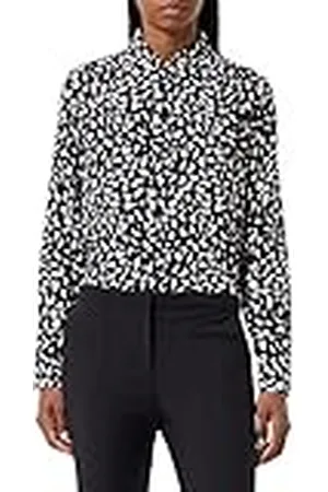 Seidensticker Damesblouse - modieuze blouse - regular fit - getailleerd - hemd blouses kraag - gemakkelijk te strijken - lange mouwen, , 34