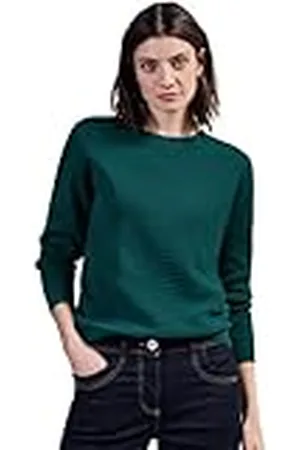 CECIL Pullover met geribbelde structuurmix, , XS