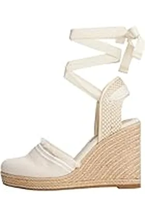 Tommy Hilfiger Dames Fringe Canvas Hoge Wedge Fw0fw08878 Espadrilles, , 41 EU