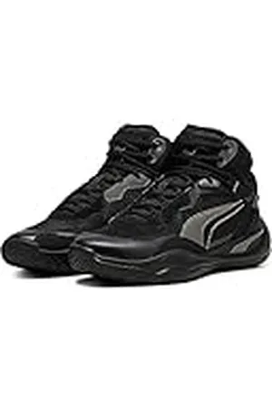 PUMA Playmaker Pro Mid basketbalschoen voor heren, Zwart, 38.5 EU