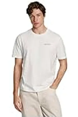 Pepe Jeans Heren Axel C Tee, T-shirt, wit, L, , L