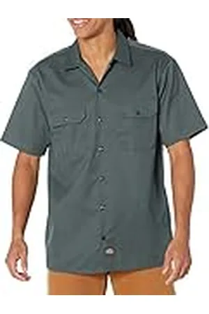 Dickies Heren Werkshirt Korte Mouwen - Wit, , 3XL grote maten
