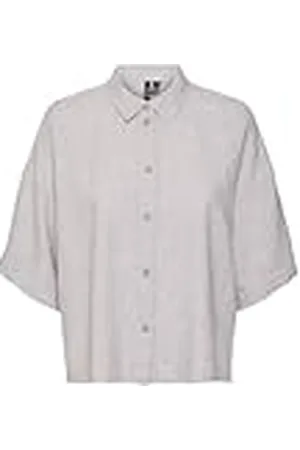 VERO MODA Vmlinn 2/4 Short Shirt WVN Noos, , XS