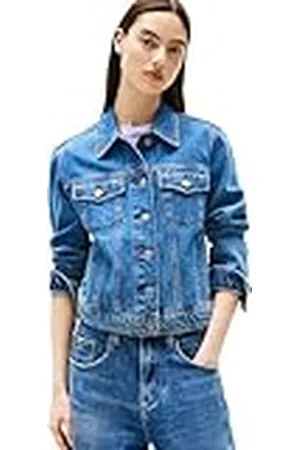 Tommy Hilfiger Klassiek truckerjack voor dames, CI8132 DW0DW21414 truckerjack, , L, , L