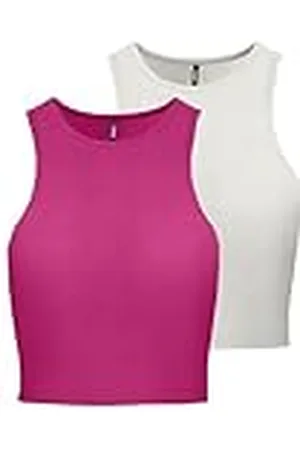 ONLY Onlbelia S/L Crop Top Cs JRS 2 Pack, , M