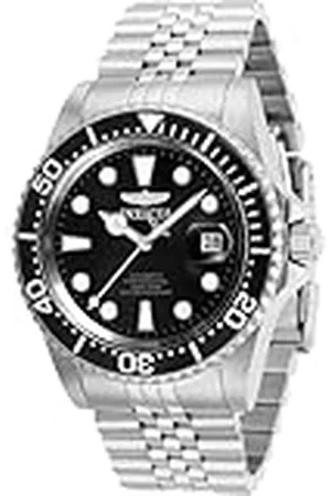 Invicta Pro Diver 30091 Heren Horloge - Waterdicht - Analoog - Automatisch Uurwerk - Roestvrij Staal met zwarte Wijzerplaat - 42mm