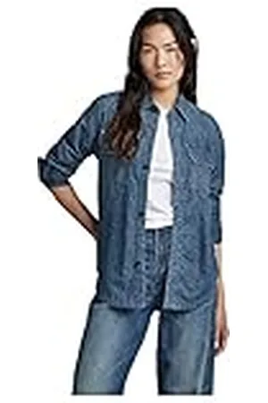 G-Star Raw Evergreen Shirts met flap pocket voor dames, , S