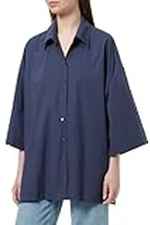 Risa Dames oversized overhemd 25326388, marine, S, , S