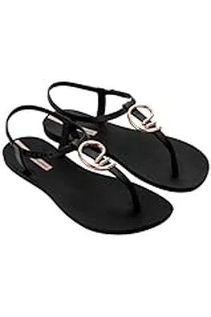 Ipanema Dames Class STYLISH FEM platte sandalen, zwart/goud/roze, 38 EU, , 38 EU