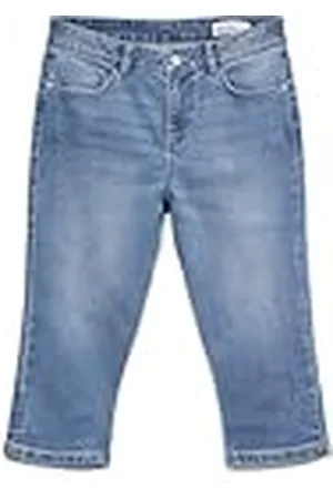 VERO MODA Dames Denim Capri Shorts Slim Fit Jeans Gesneden Zomerbroek, Colour:Blue, Size:S