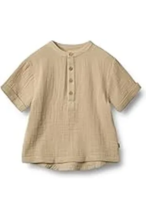 WHEAT Unisex kinderen jongens S/S Svend GOTS gecertificeerd overhemd, , 110