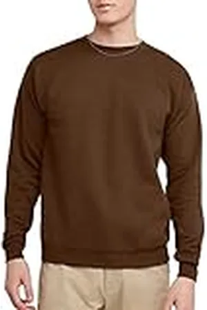 Hanes Heren EcoSmart Sweatshirtecosmart ecosmart sudadera moletom Ecosmart Ecosmart ش ر ا moletom Ecosmartecosmart Sweatshirt, Legerbruin - 1 pak, M
